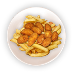 Scampi With Chips (10pcs) 