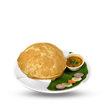 Mushroom Poori  Sweet 